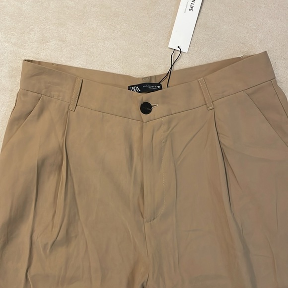 Zara beige wide leg trousers in size XL - Picture 8 of 12